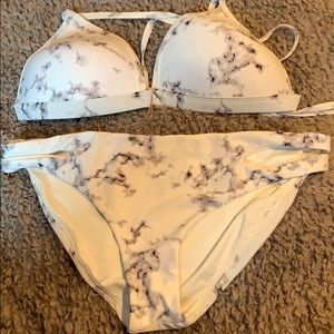 Marble bikini set